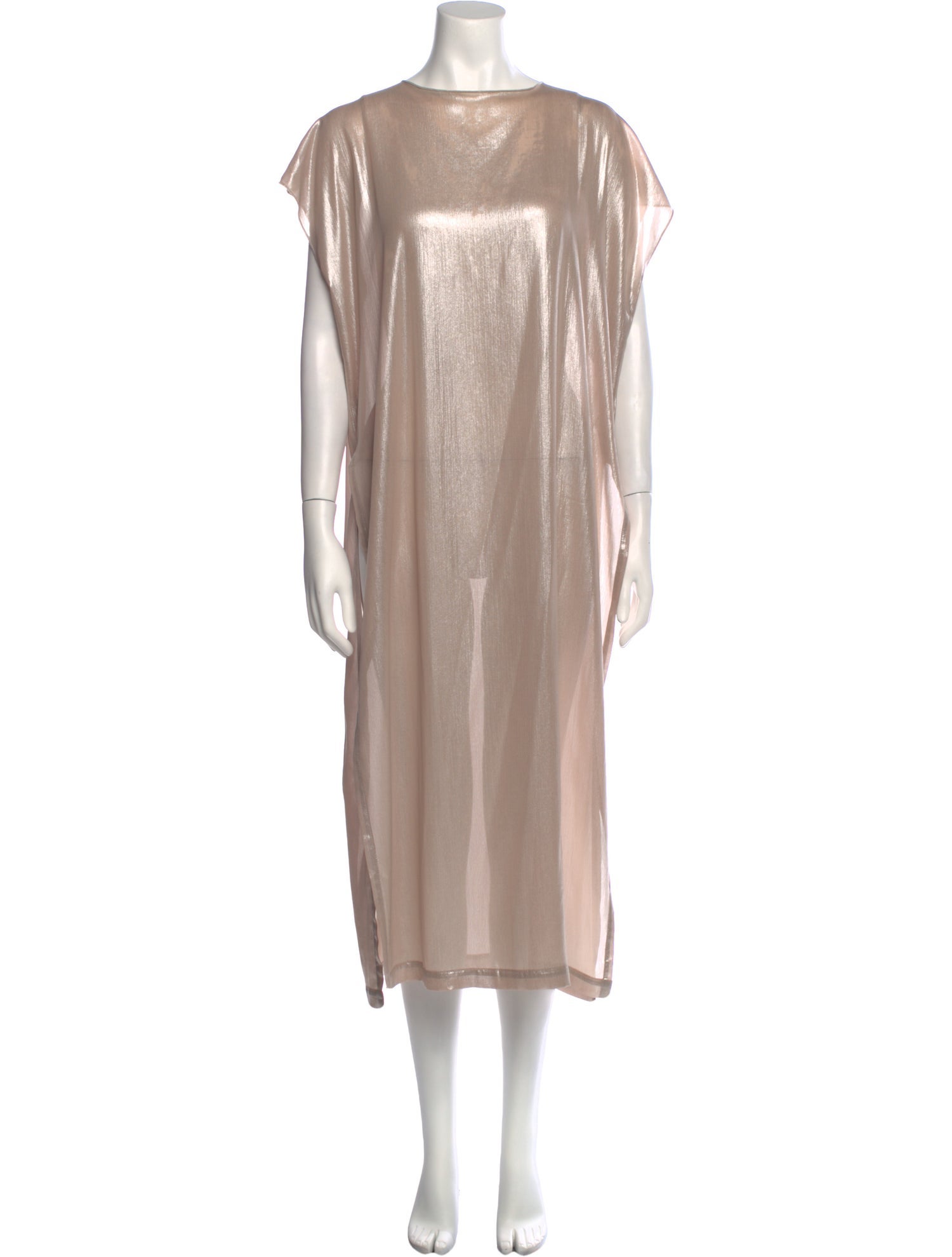 Sandra Weil Bateau Neckline Midi Length Dress