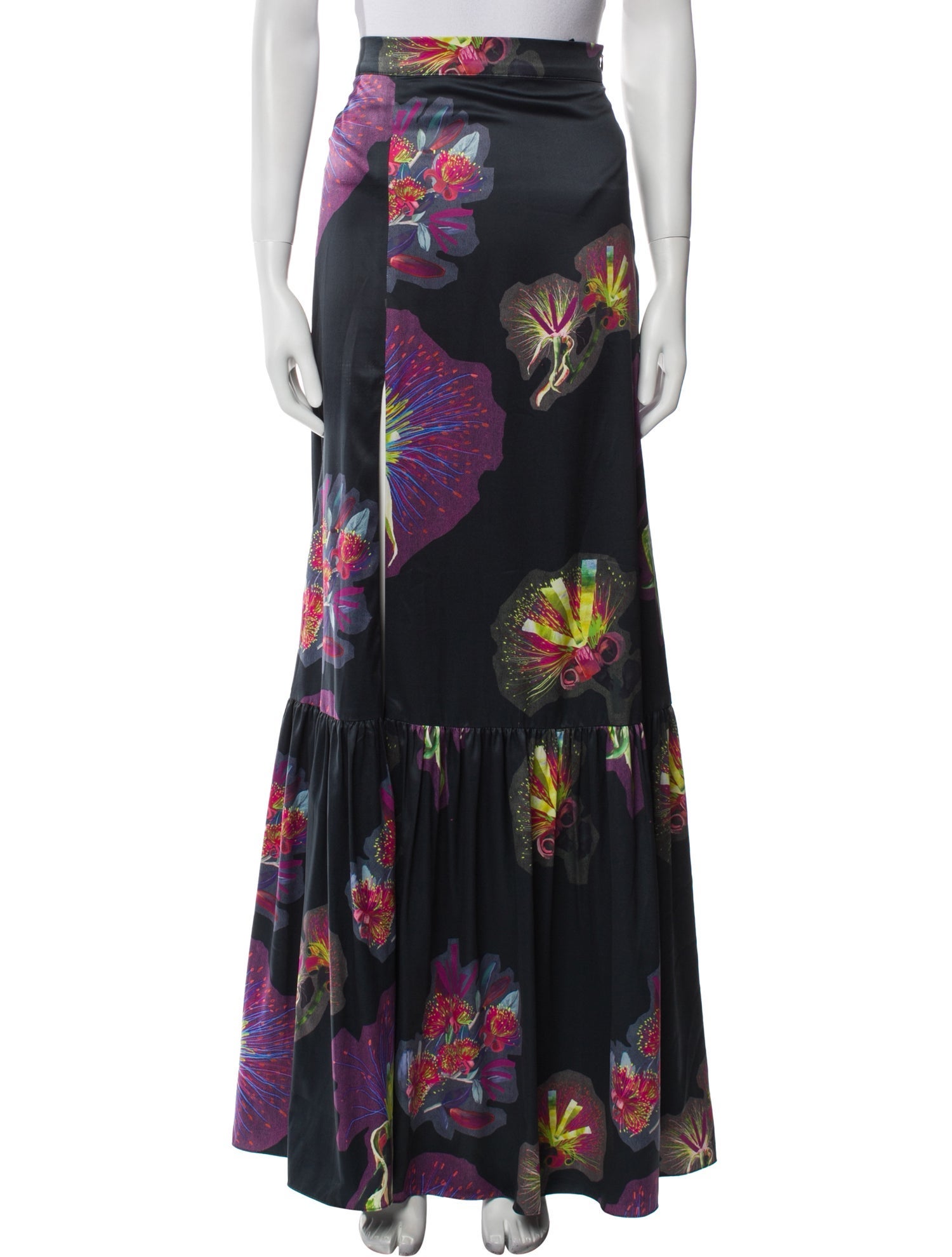 Sandra Weil Floral Print Long Skirt