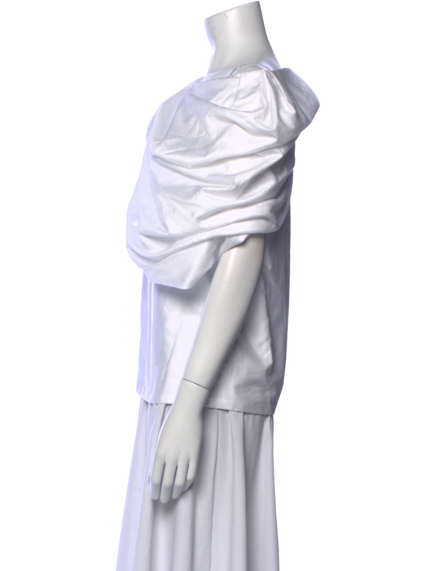 Sandra Weil Cowl Neck Sleeveless Blouse