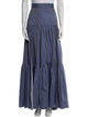 Sandra Weil Ruffle Embellishment Long Skirt