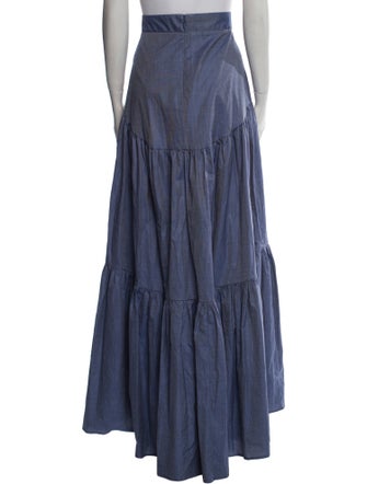 Sandra Weil Ruffle Embellishment Long Skirt