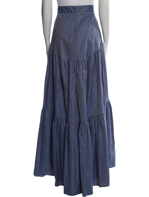 Sandra Weil Ruffle Embellishment Long Skirt