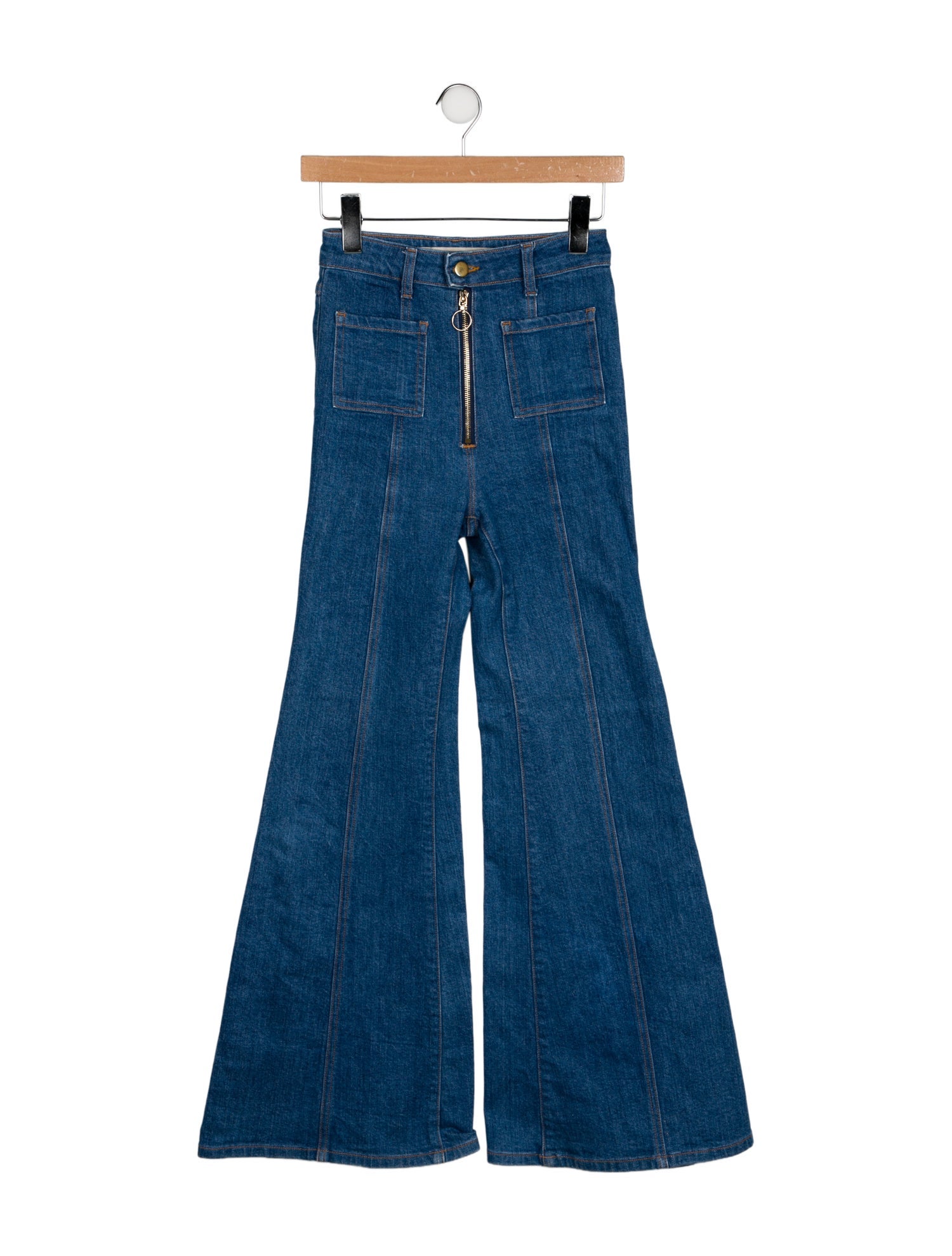 Stoned Immaculate Mid-Rise Wide Leg Jeans