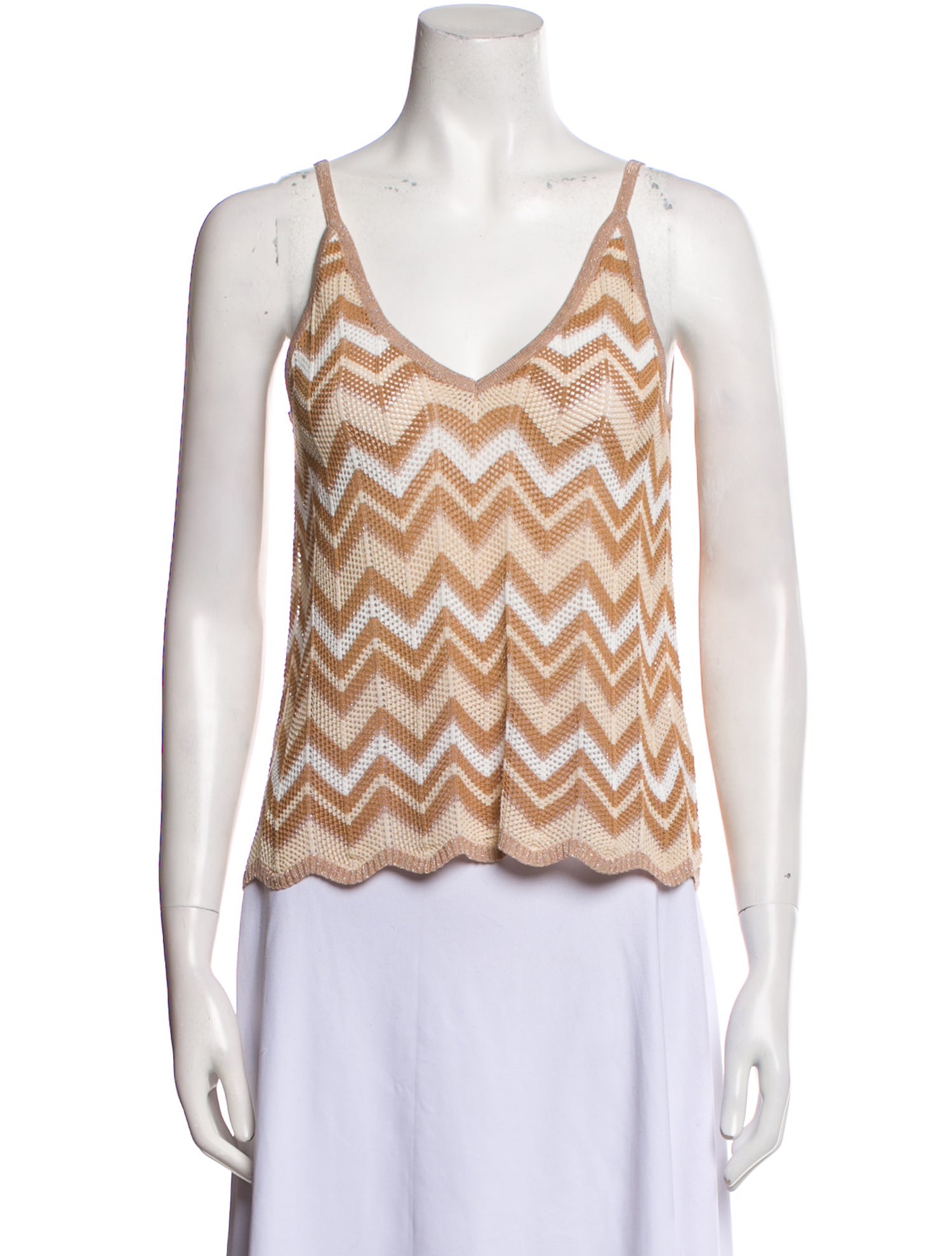 Stoned Immaculate Striped V-Neck Top