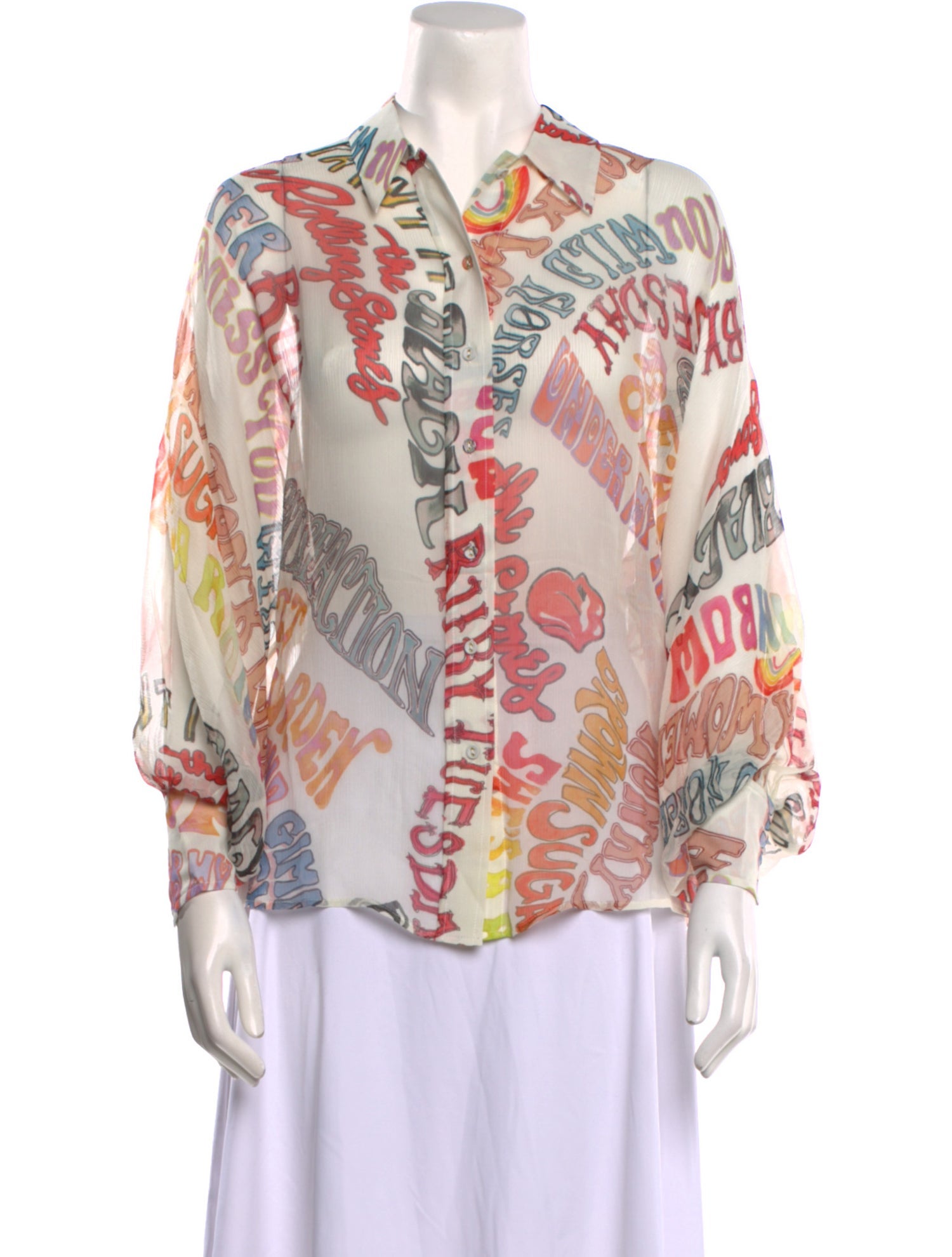 Stoned Immaculate Silk Printed Blouse
