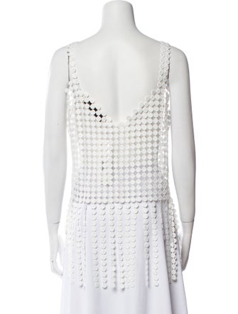 Stoned Immaculate Printed Scoop Neck Top