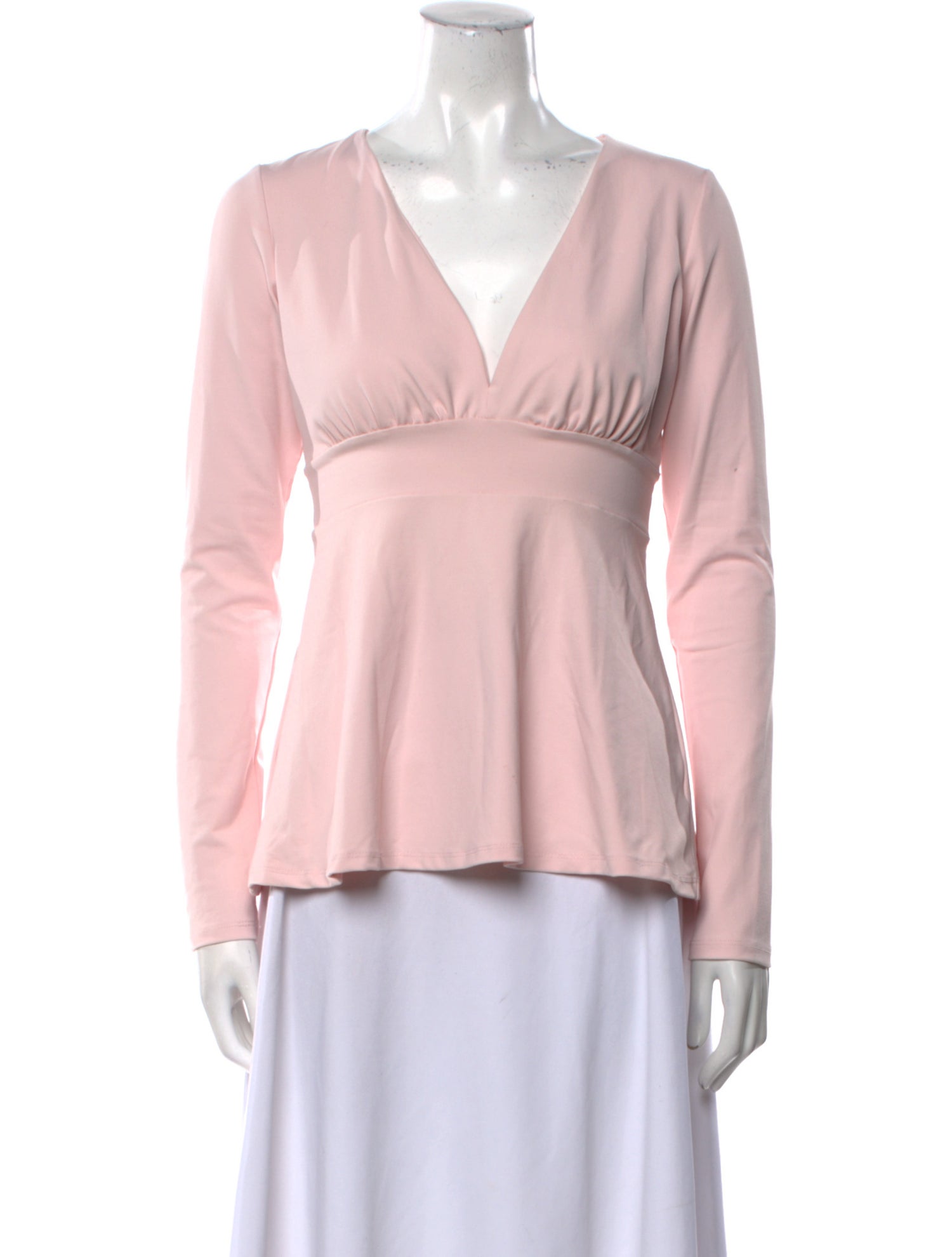 Susana Monaco V-Neck Long Sleeve Blouse