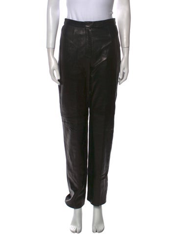 Siena Studio Pants Leather Straight Leg S
