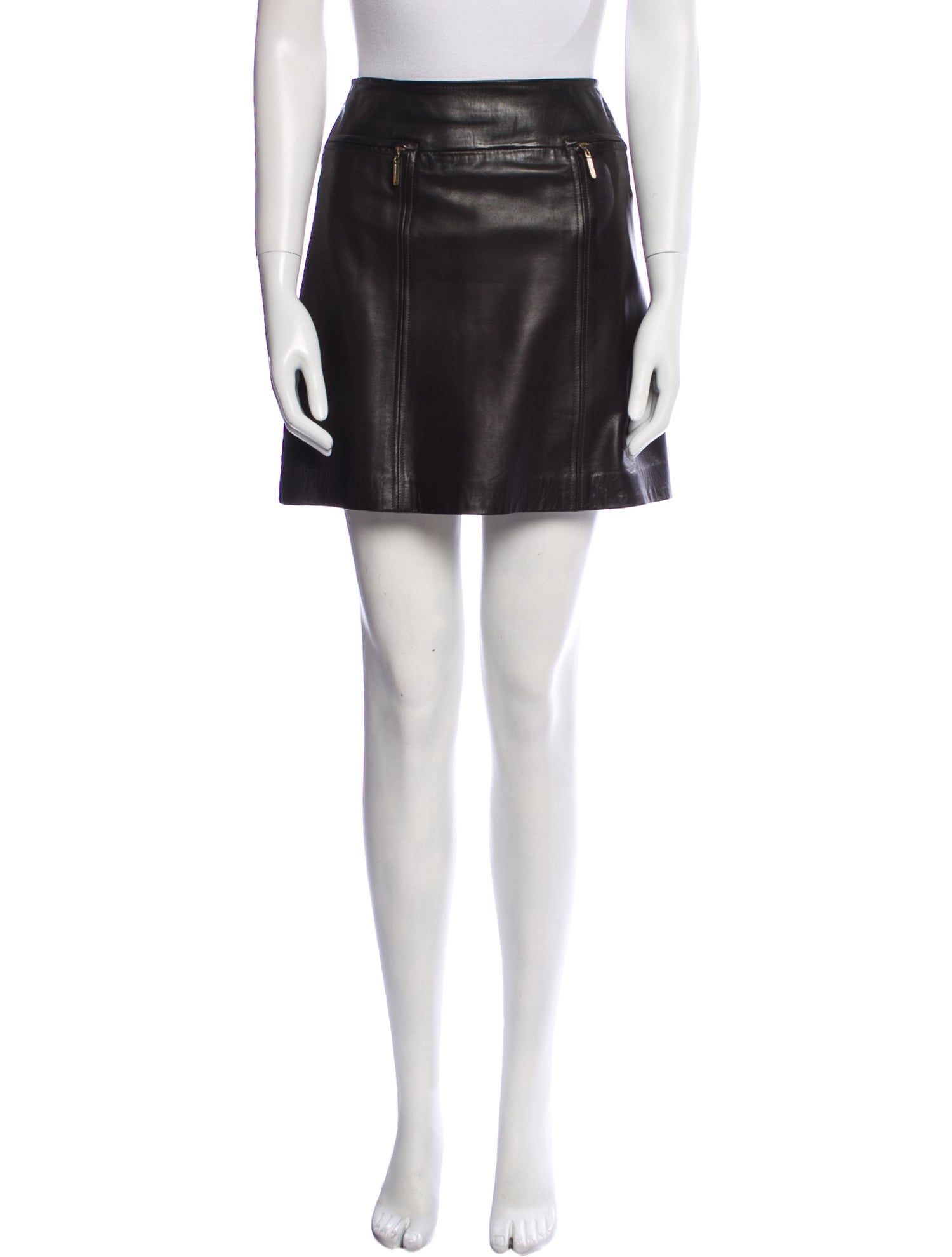 Siena Studio Leather Knee-Length Skirt