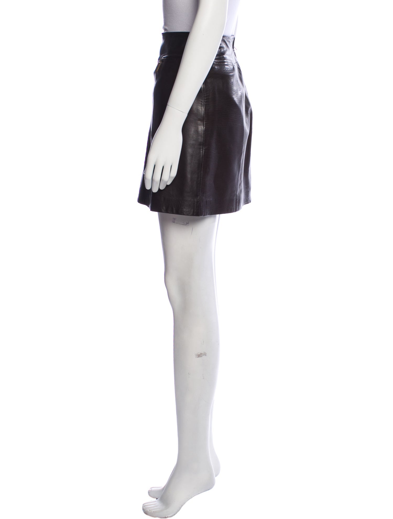 Siena Studio Leather Knee-Length Skirt