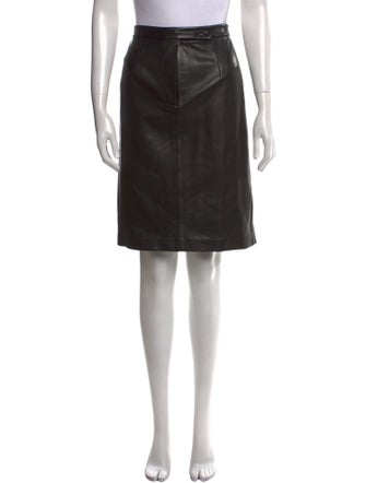 Siena Studio Leather Knee-Length Skirt