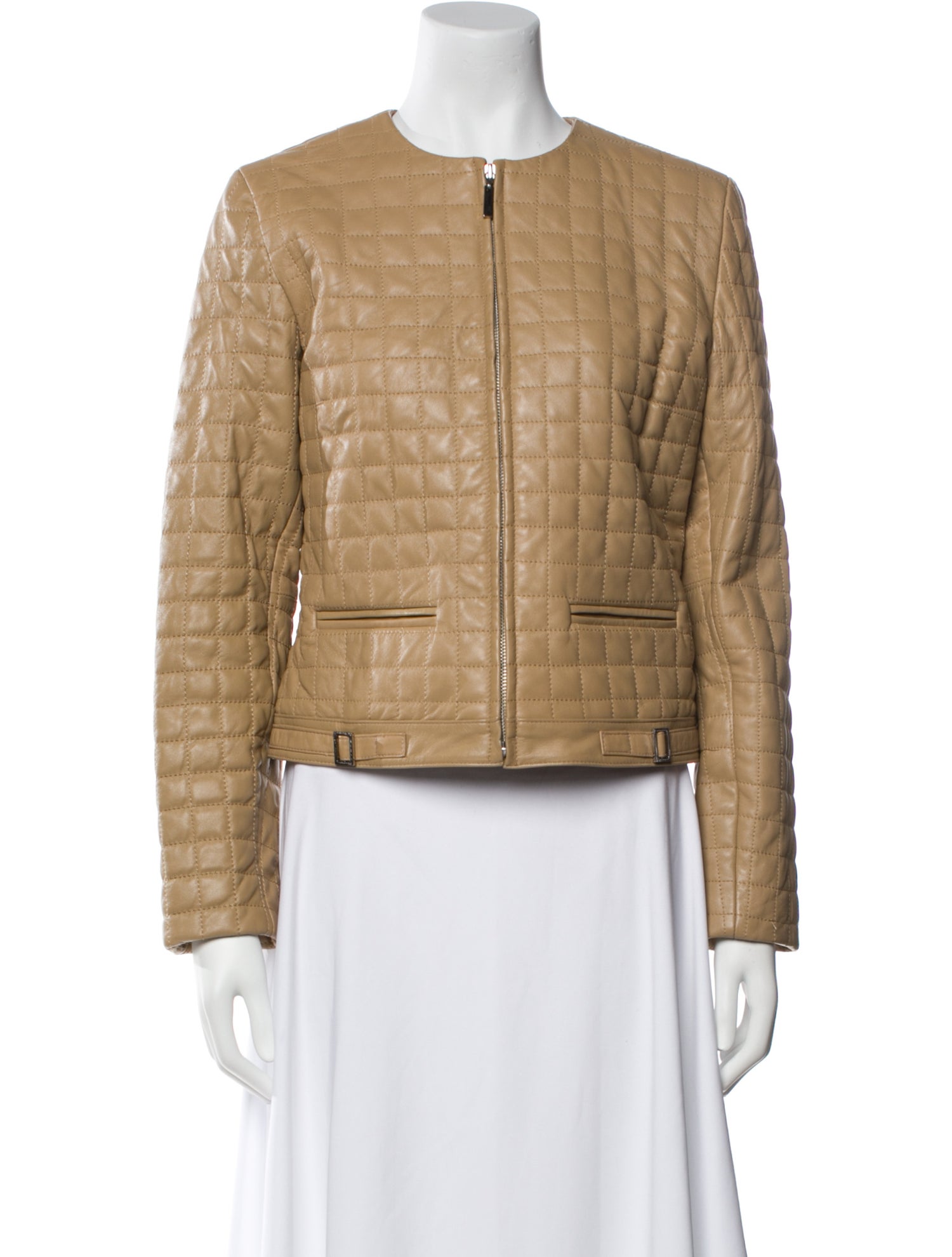 Siena Studio Leather Tweed Pattern Jacket