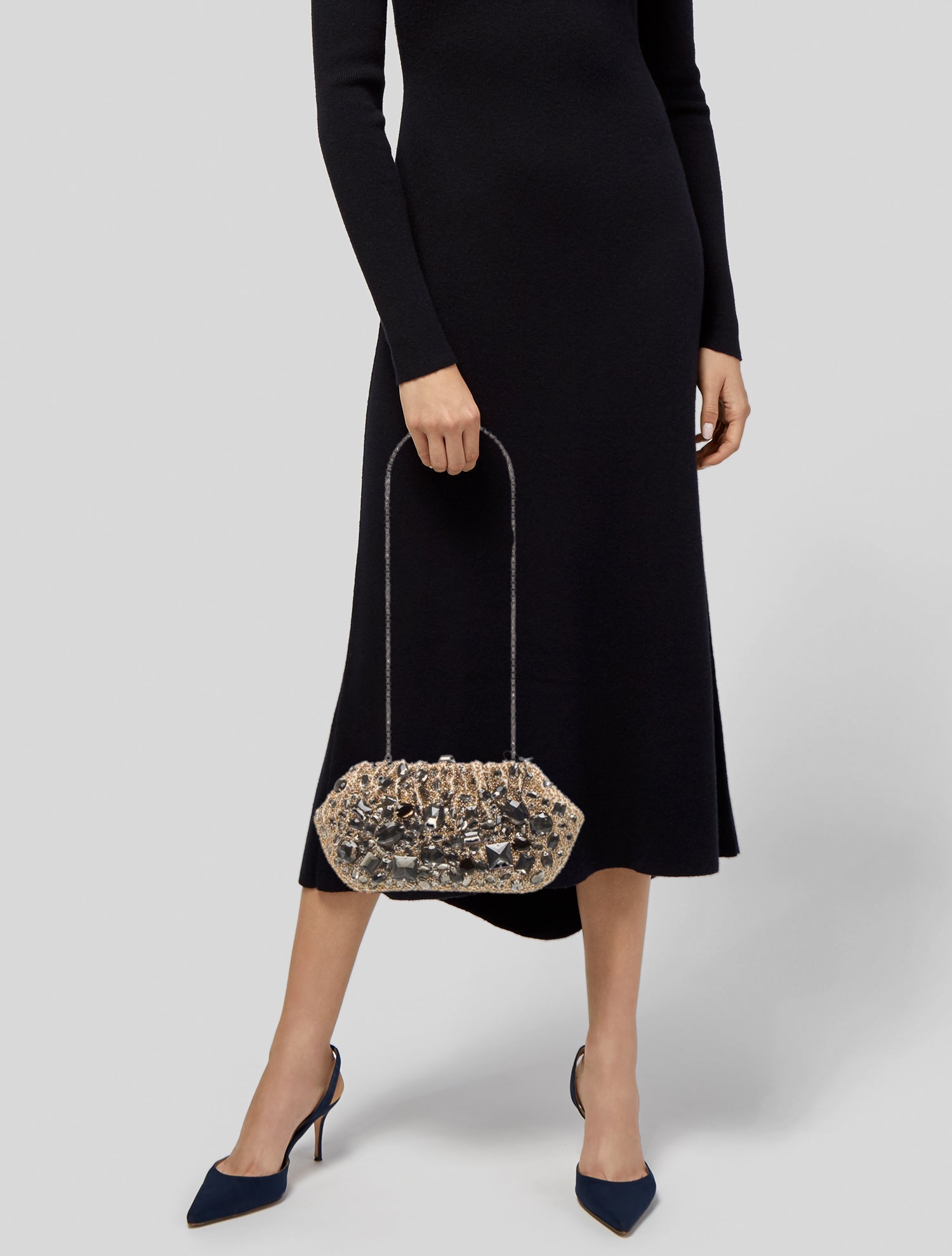 Santi Crystal Evening Bag w/ Tags
