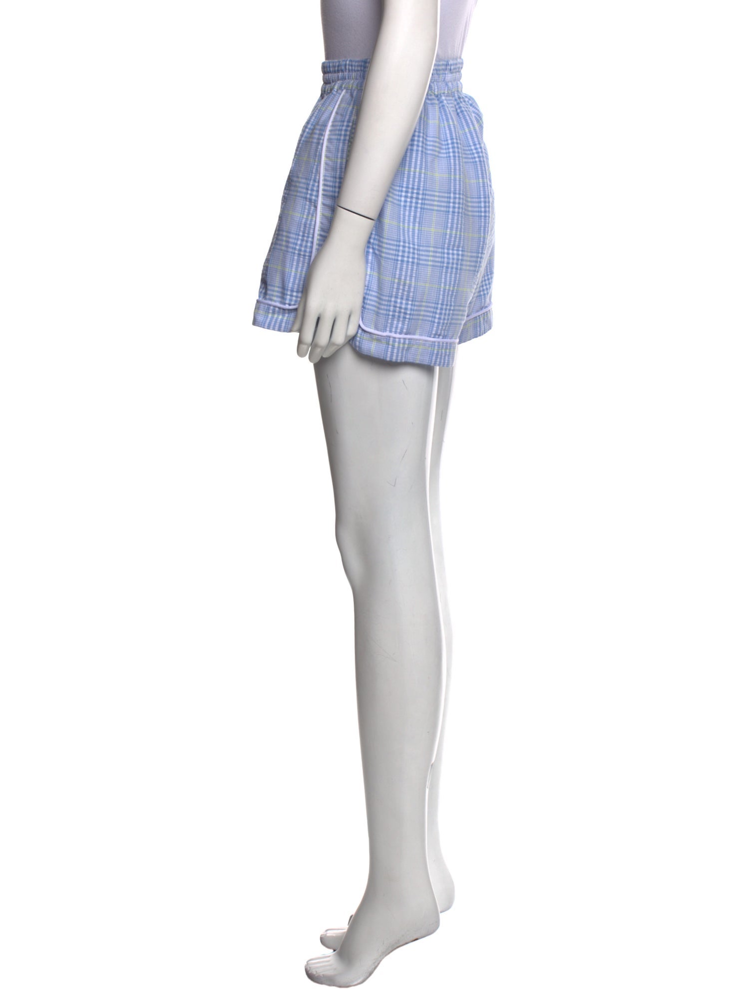 Stella Nova Plaid Print Mini Shorts