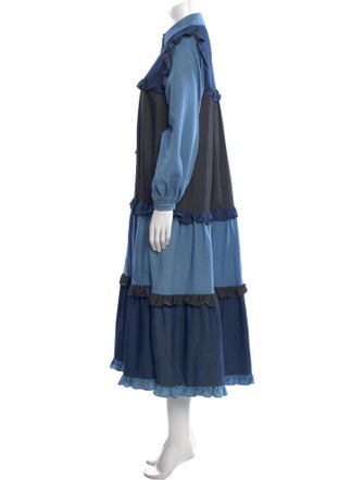 Stella Nova Colorblock Pattern Long Dress