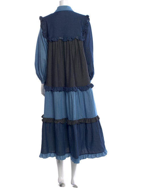 Stella Nova Colorblock Pattern Long Dress