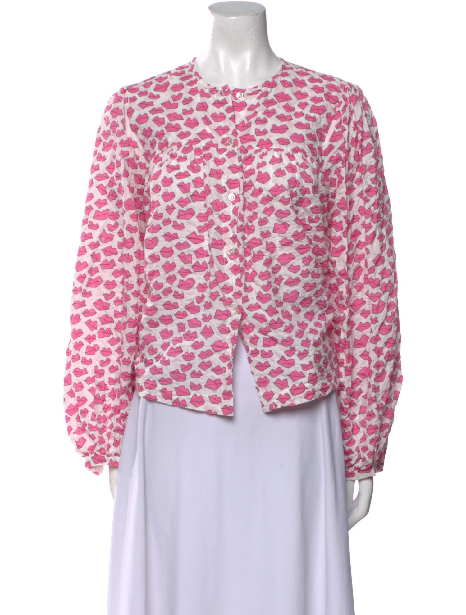 Stella Nova Printed Crew Neck Blouse