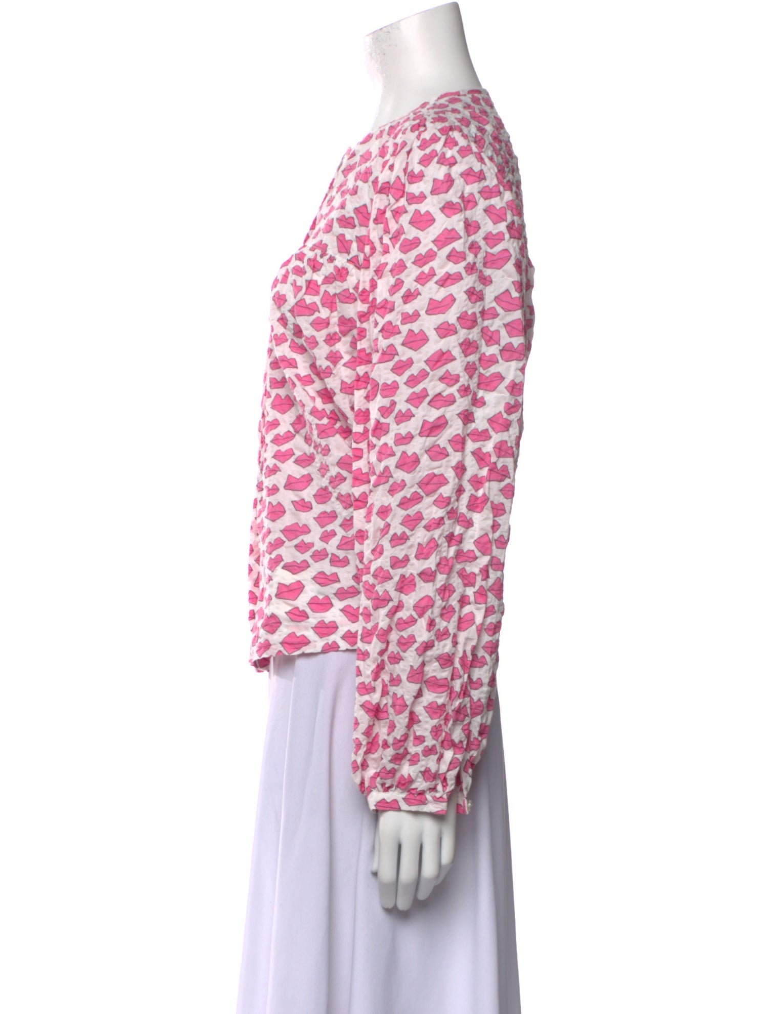 Stella Nova Printed Crew Neck Blouse