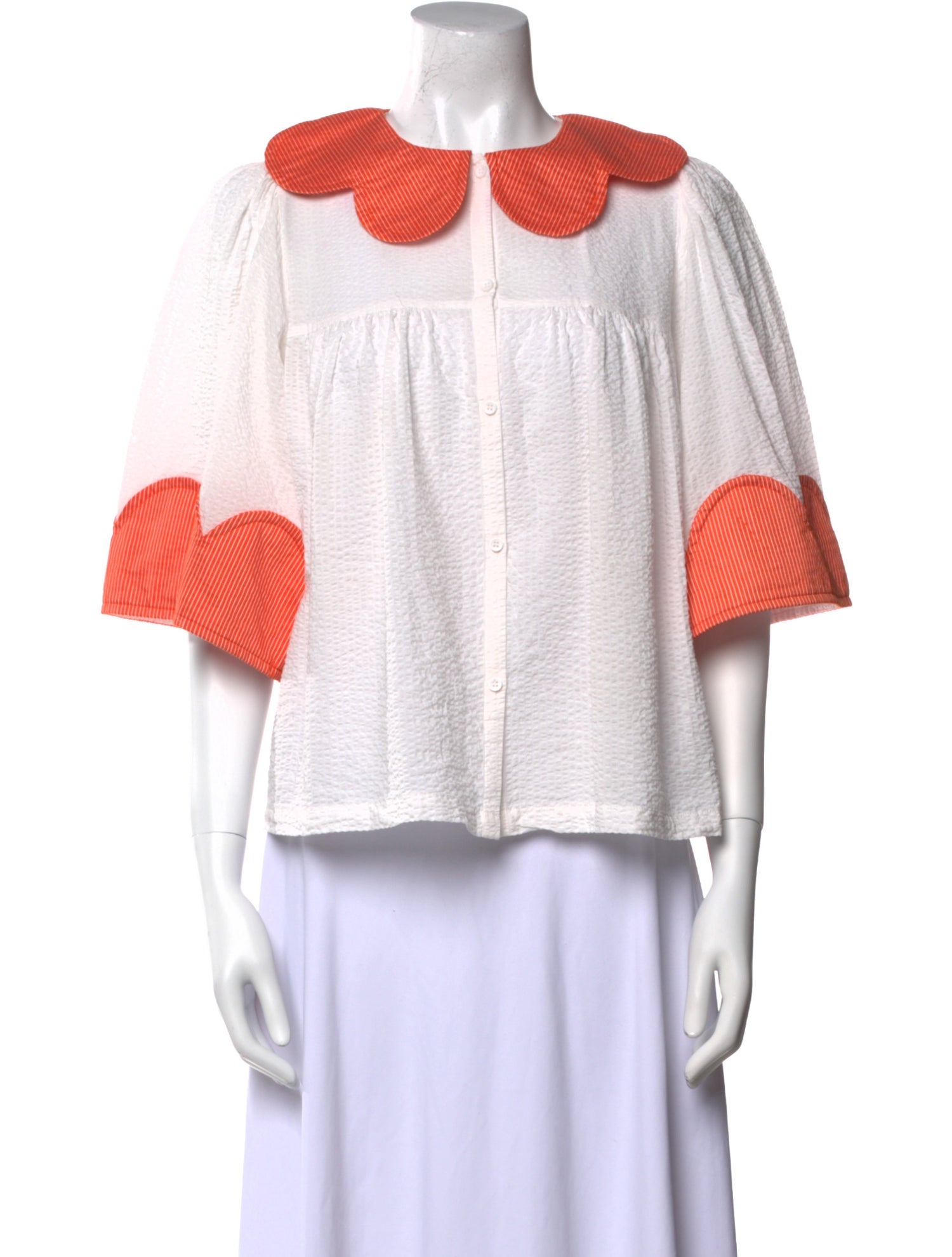 Stella Nova Striped Crew Neck Crop Top