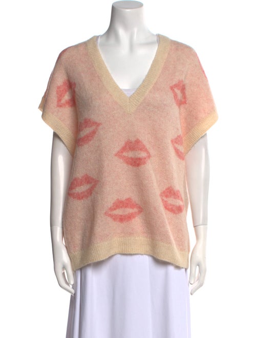 Stella Nova Printed V-Neck Sweater