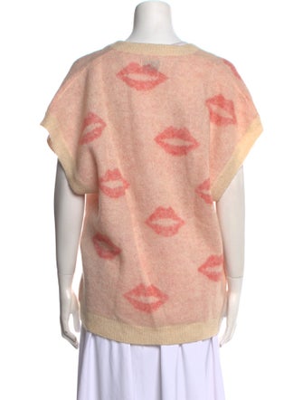 Stella Nova Printed V-Neck Sweater