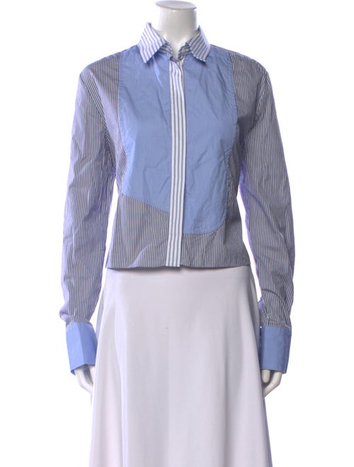 Stella Nova Striped Long Sleeve Button-Up Top