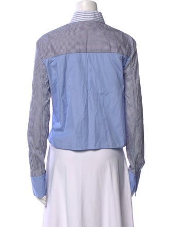 Stella Nova Striped Long Sleeve Button-Up Top