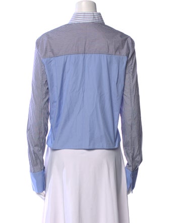 Stella Nova Striped Long Sleeve Button-Up Top