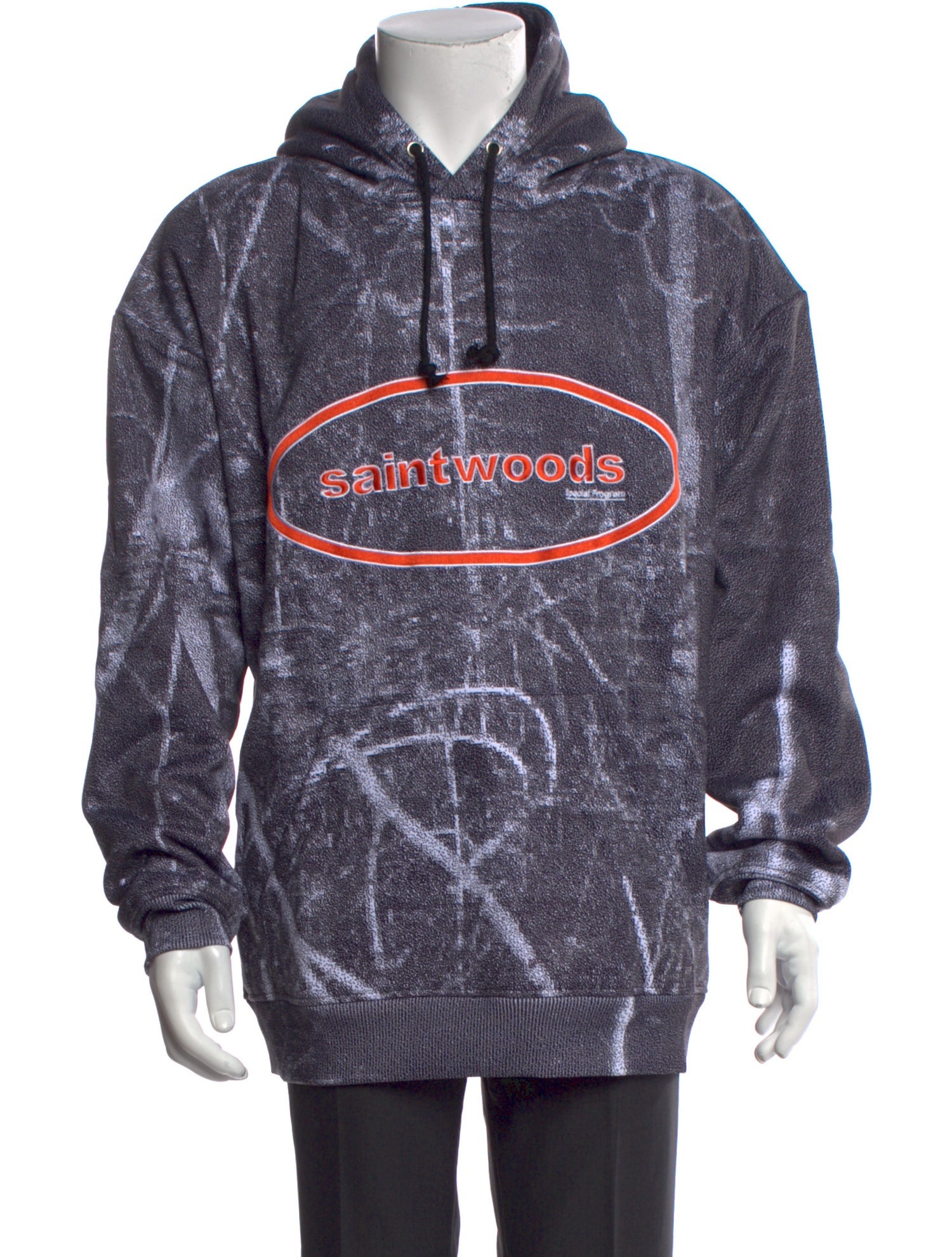 Saintwoods Printed Crew Neck Hoodie w/ Tags