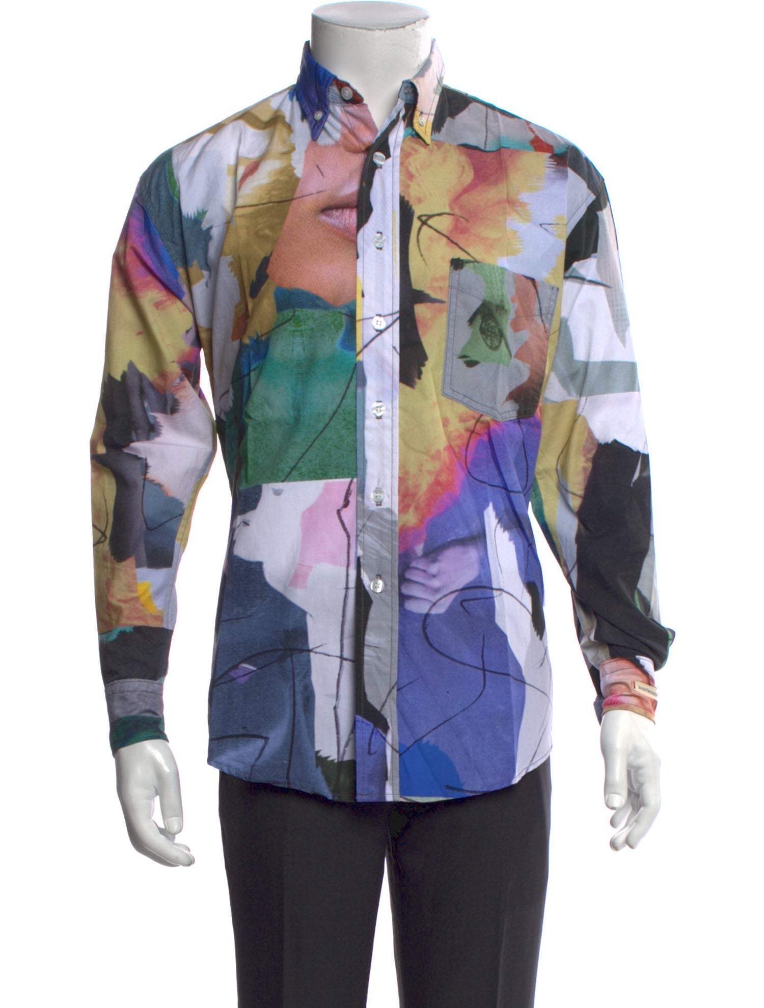 Saintwoods Printed Long Sleeve Dress Shirt w/ Tags