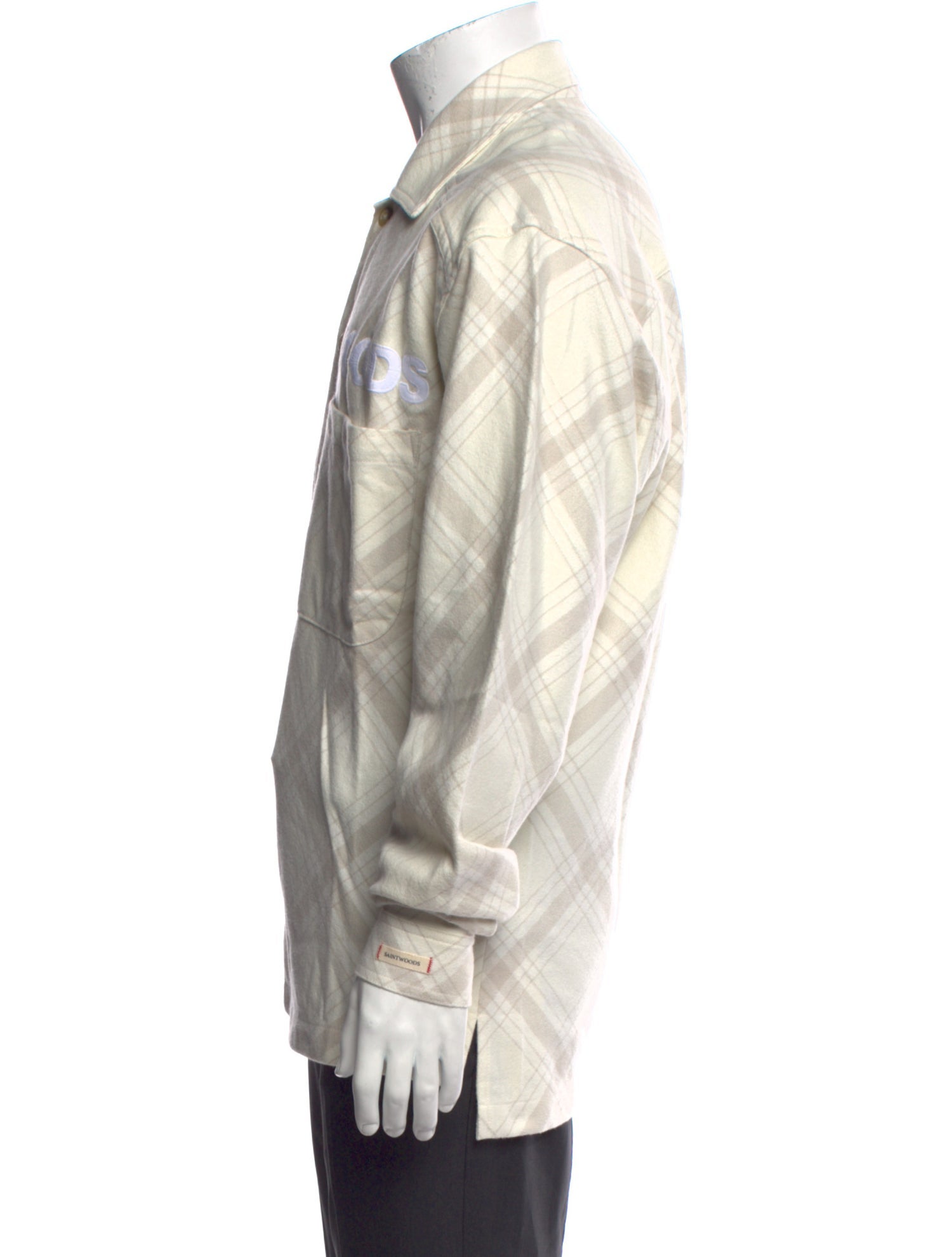 Saintwoods Plaid Print Long Sleeve Shirt w/ Tags