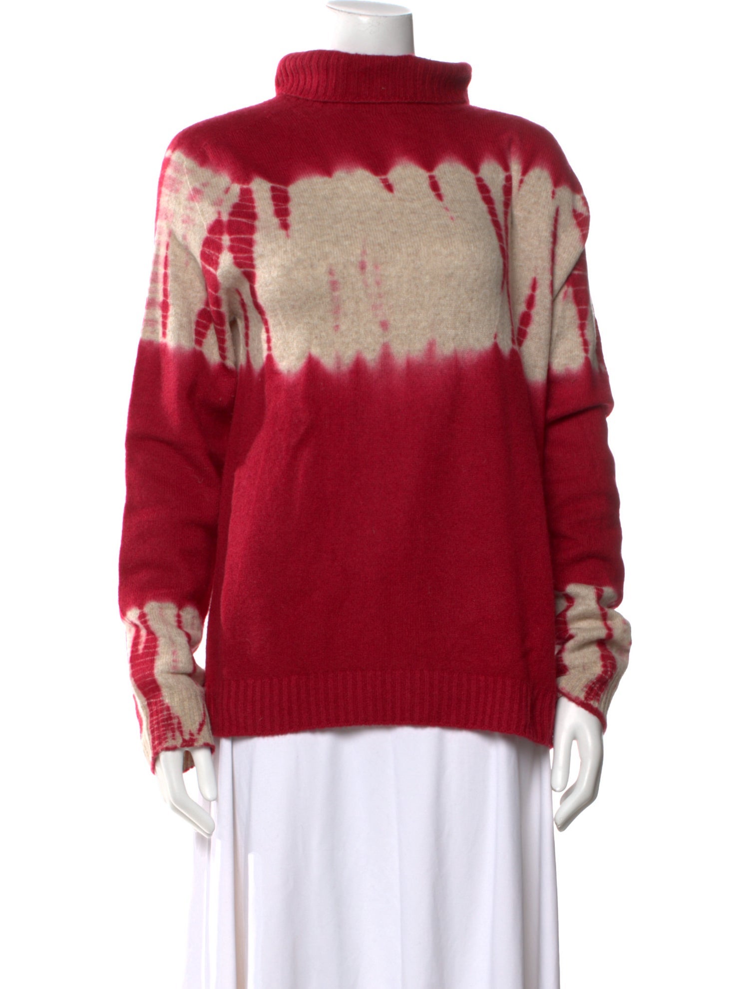 Suzusan Cashmere Tie-Dye Print Sweater