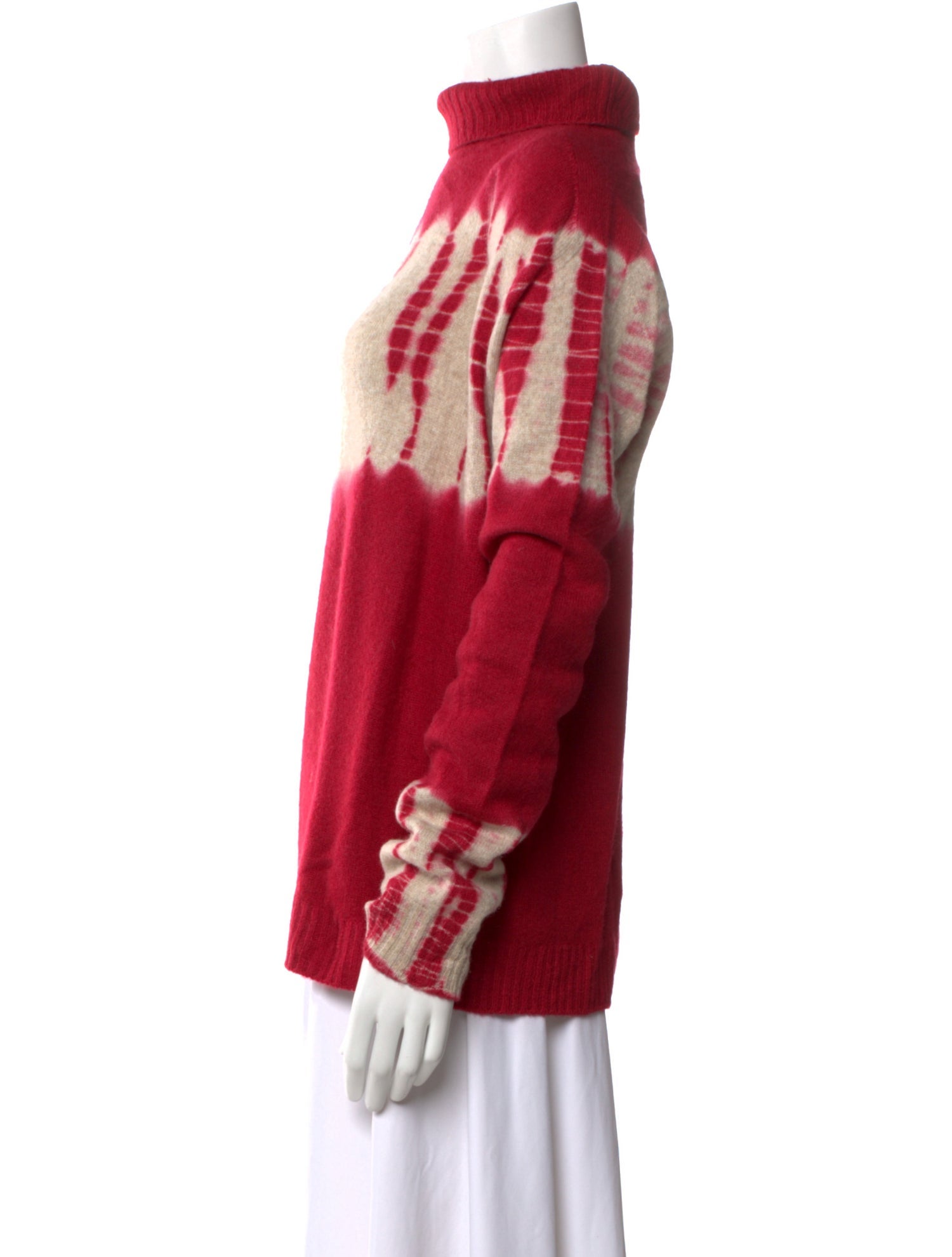 Suzusan Cashmere Tie-Dye Print Sweater