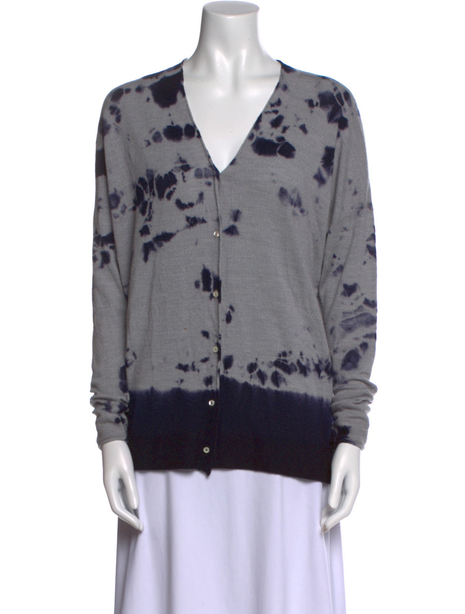Suzusan Wool Tie-Dye Print Sweater