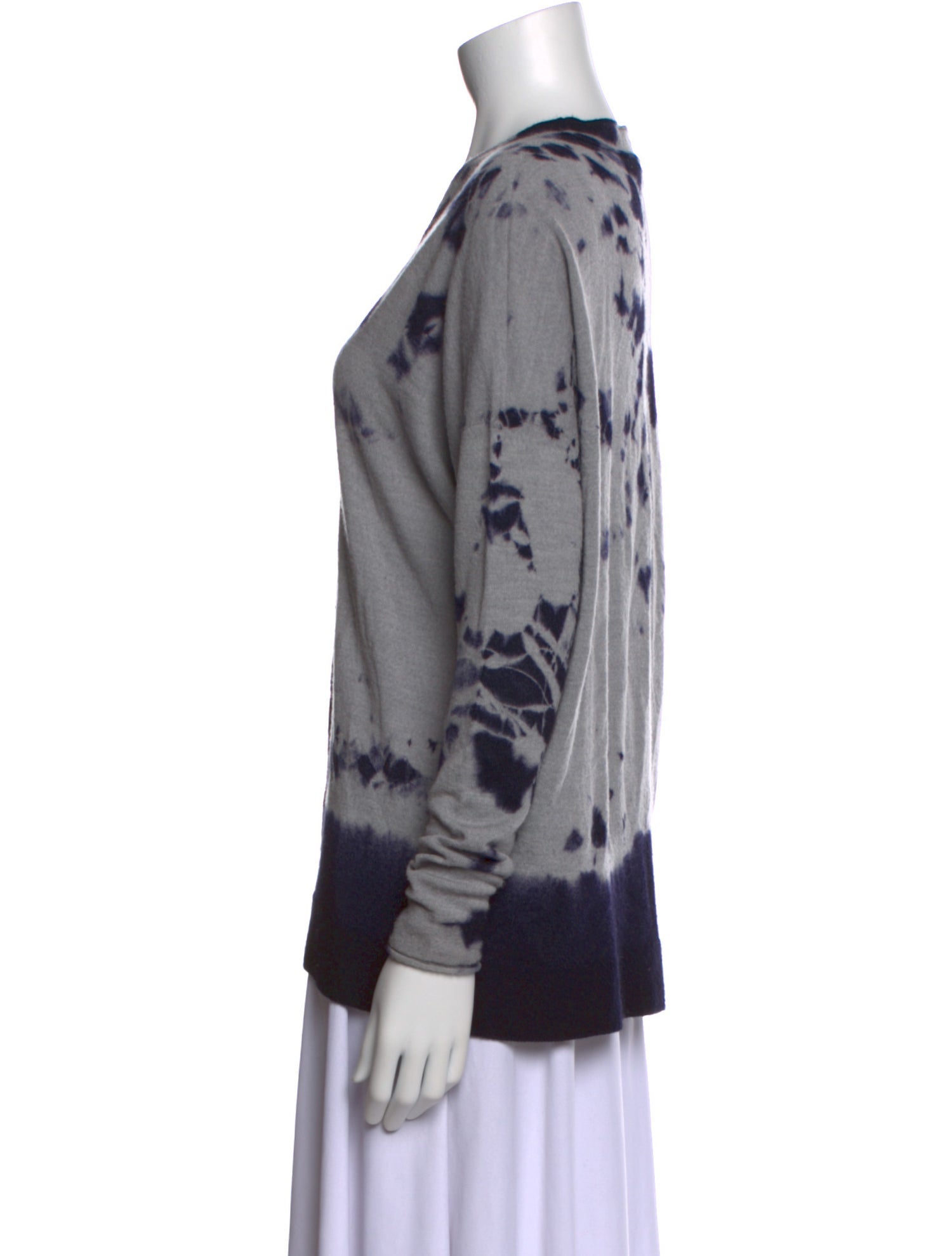 Suzusan Wool Tie-Dye Print Sweater