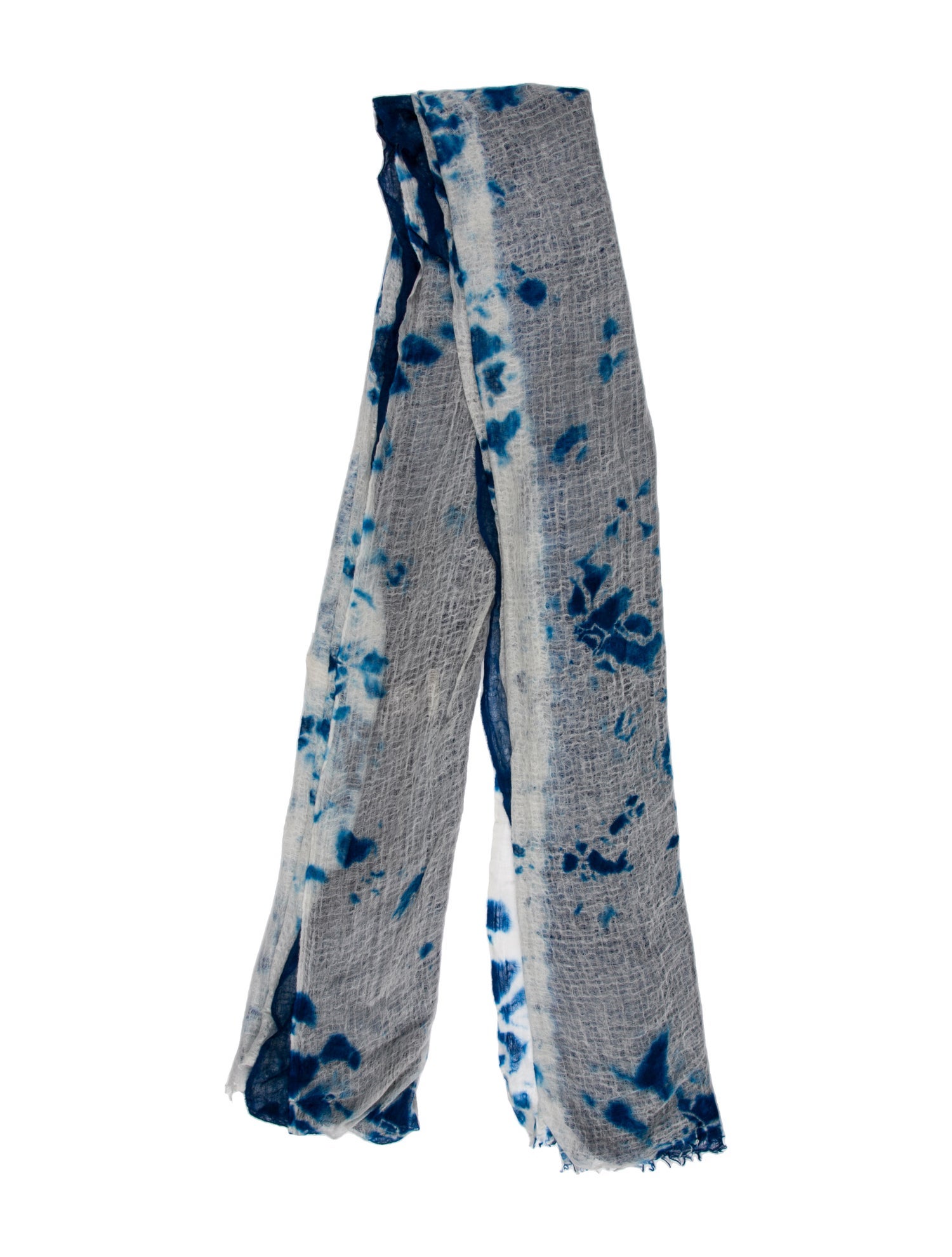 Suzusan Cashmere Tie-Dye Print Scarf