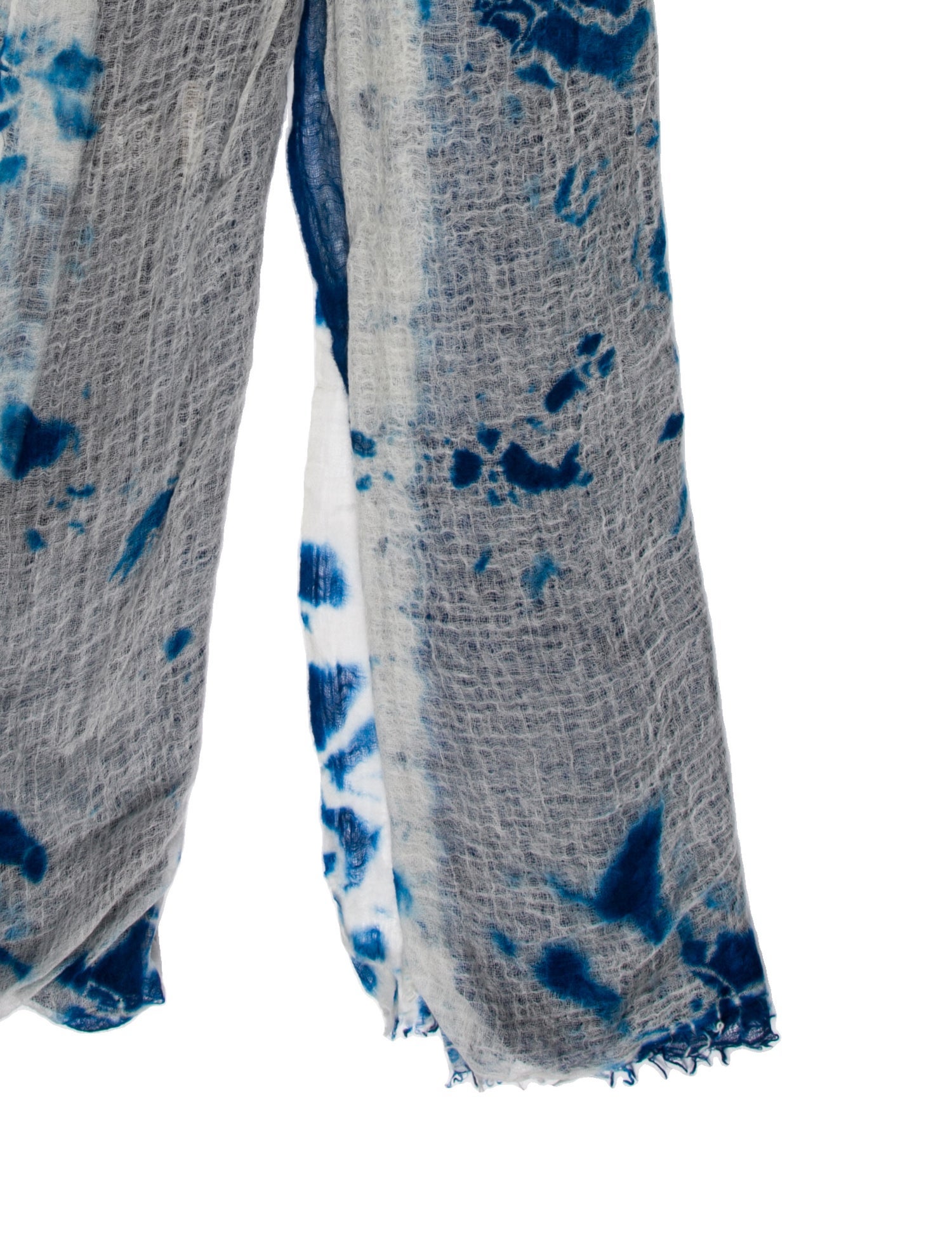 Suzusan Cashmere Tie-Dye Print Scarf