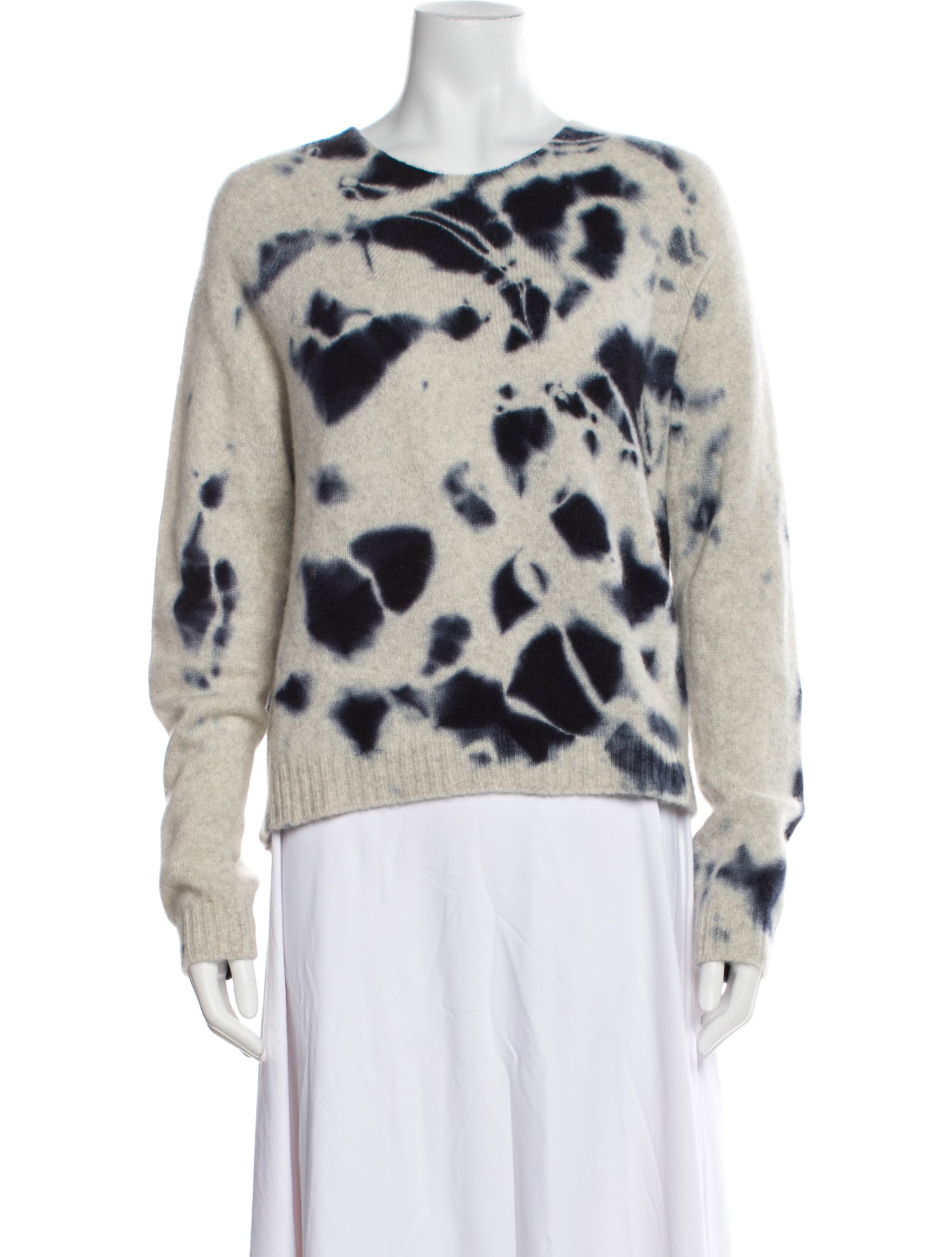 Suzusan Cashmere Tie-Dye Print Sweater w/ Tags