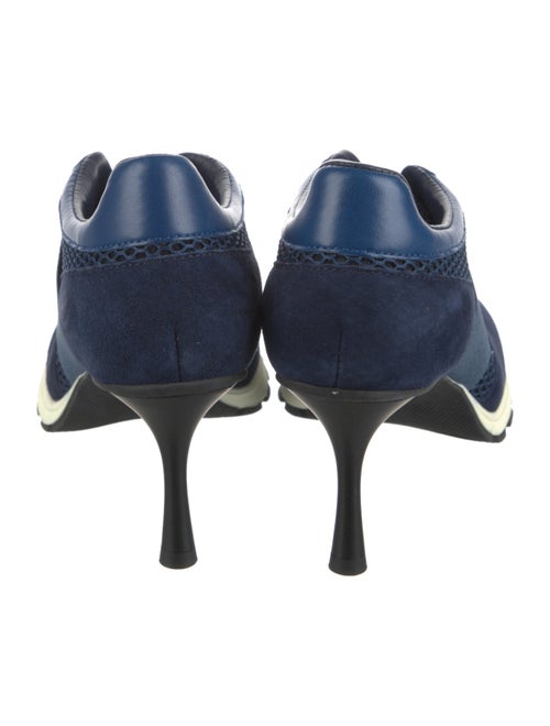 Sneex Suede Leather Trim Embellishment Pumps