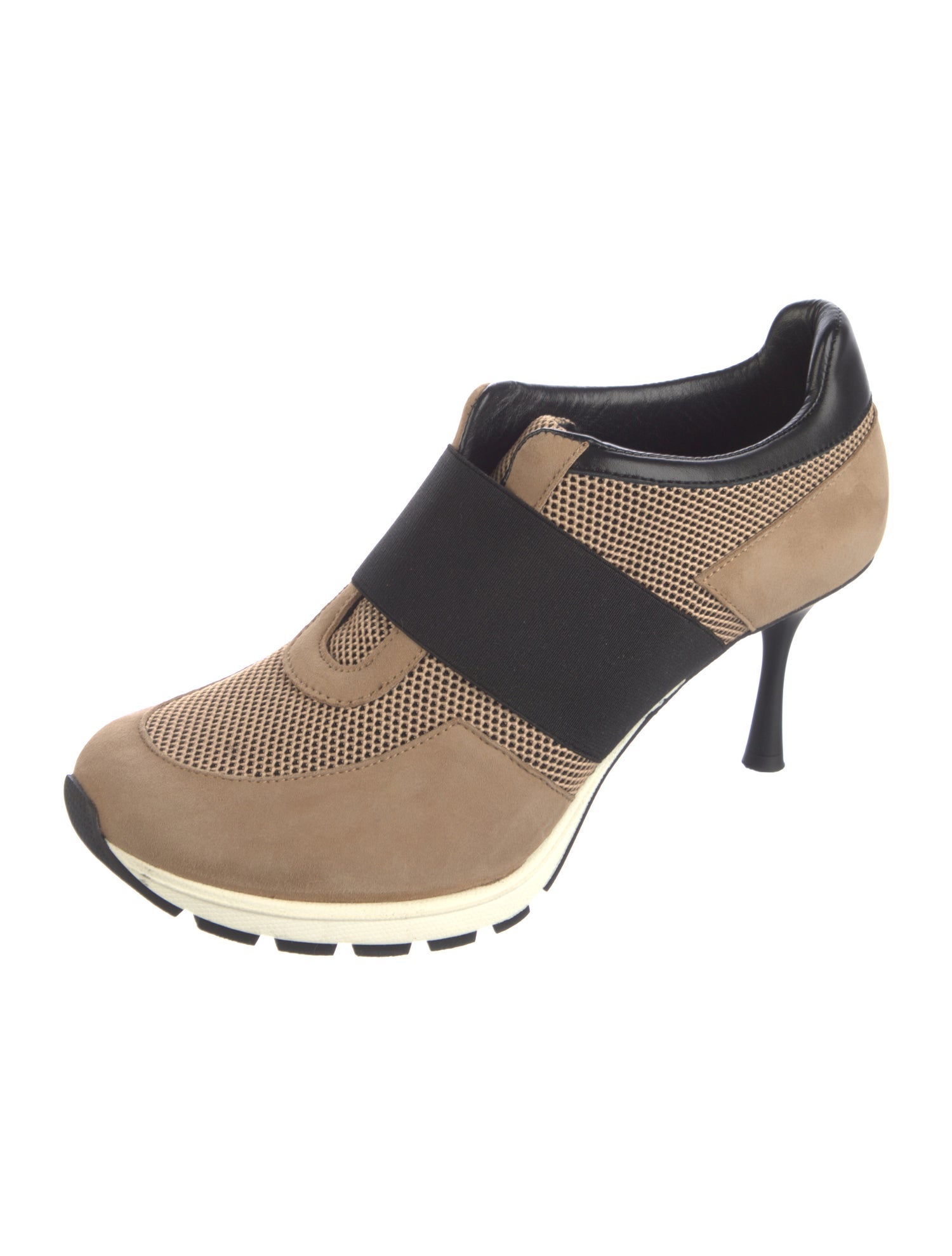 Sneex Suede Colorblock Pattern Mules