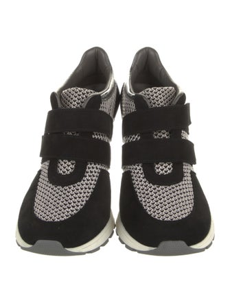 Sneex Suede Patterned T-Strap Pumps