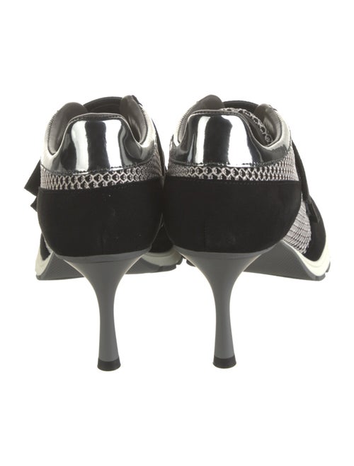 Sneex Suede Leather Trim Embellishment Pumps