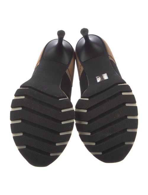 Sneex Suede Colorblock Pattern Wedge Sneakers