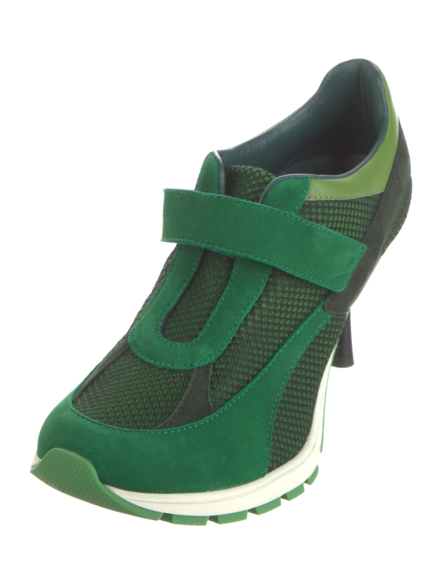 Sneex Suede Colorblock Pattern Pumps