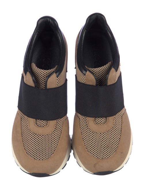 Sneex Suede Colorblock Pattern Pumps