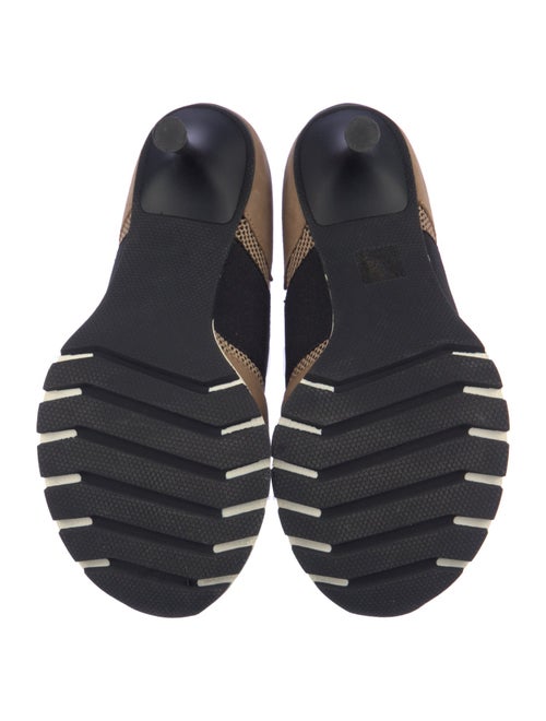 Sneex Suede Colorblock Pattern Pumps