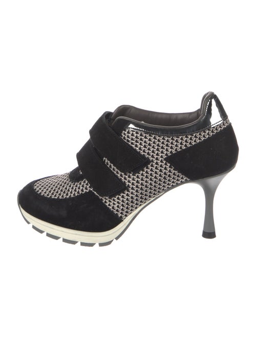 Sneex Suede Colorblock Pattern Lace-Up Boots