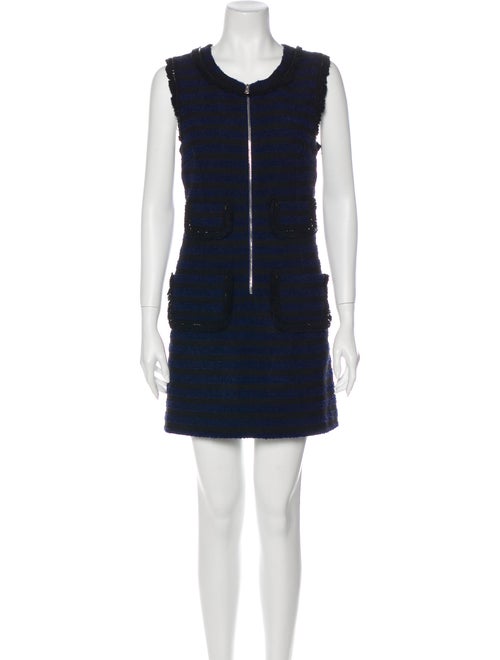 Sonia by Sonia Rykiel Scoop Neck Mini Dress Blue
