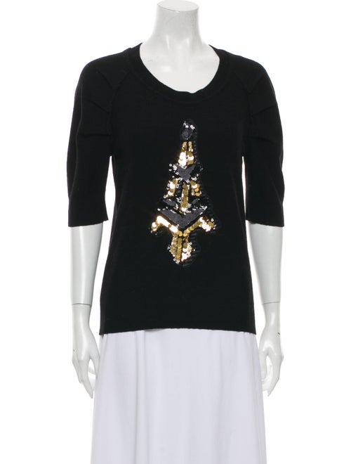 Sonia by Sonia Rykiel Scoop Neck Sweater Black