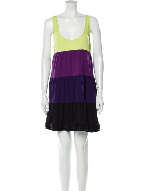 Sonia by Sonia Rykiel Striped Mini Dress Purple